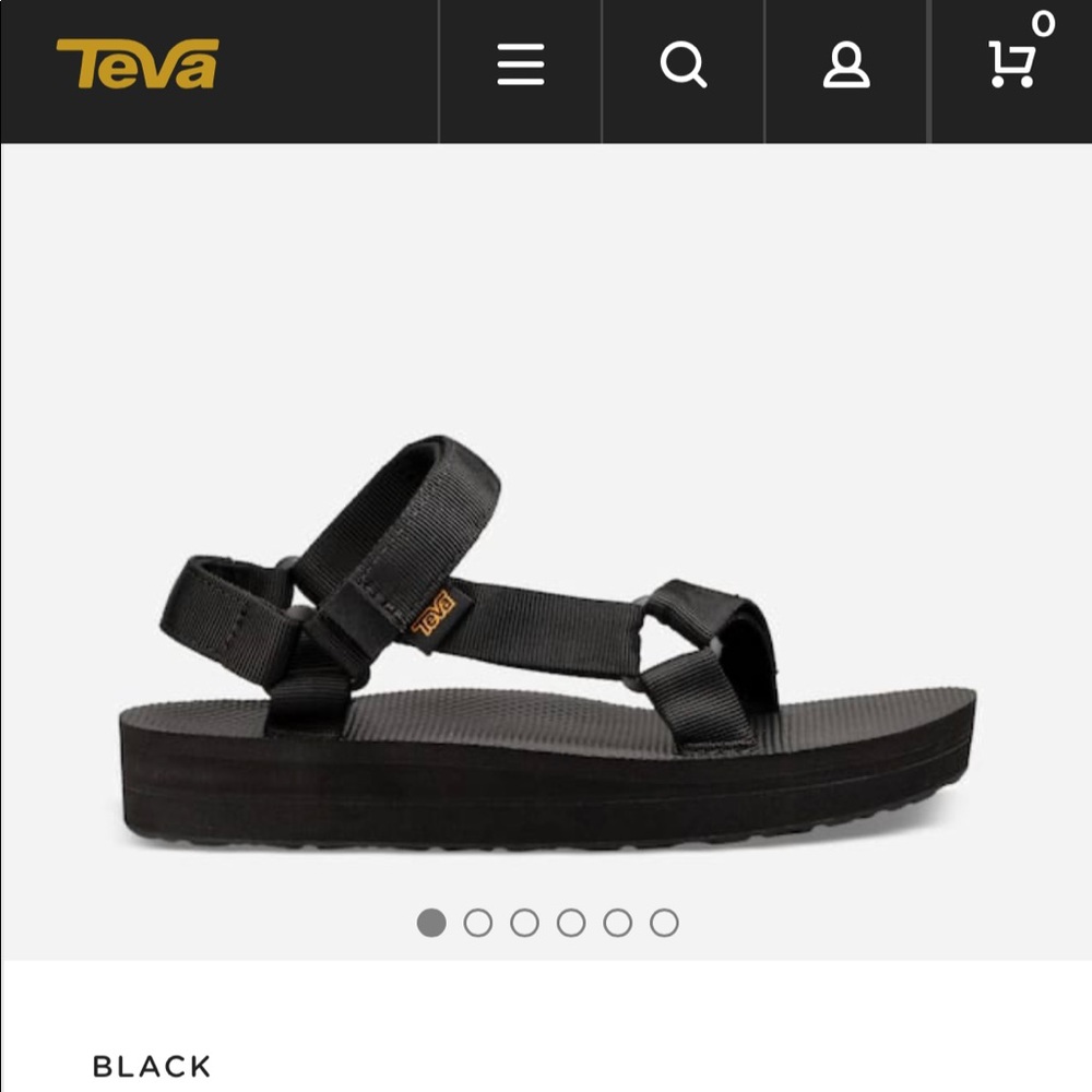 NWB Teva Midform Universal Black Sz6